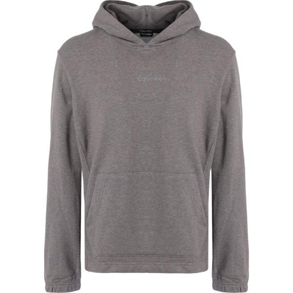 felpe con cappuccio Calvin Klein grigio tinta unita