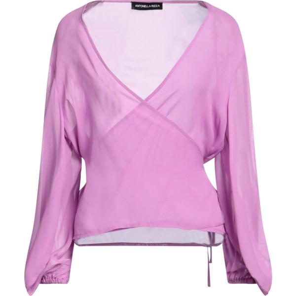top Antonella Rizza rosa tinta unita