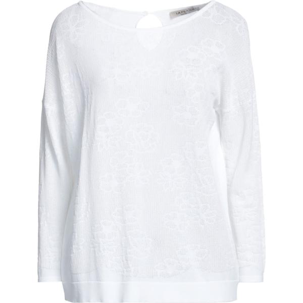 pullovers La Fileria bianco tinta unita