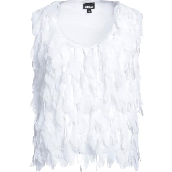 top Just Cavalli bianco tinta unita