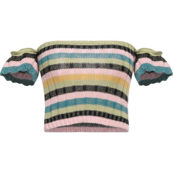 top RED Valentino multicolore a righe
