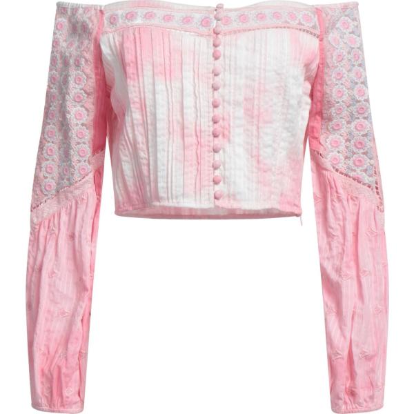 bluse Loveshackfancy rosa a fiori