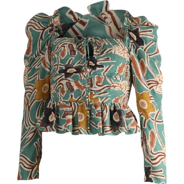 top Ulla Johnson blu a fiori