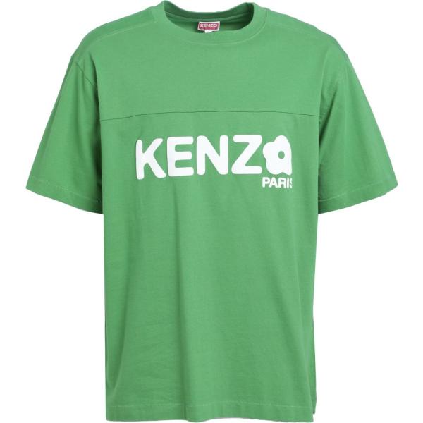 t-shirt Kenzo verde tinta unita
