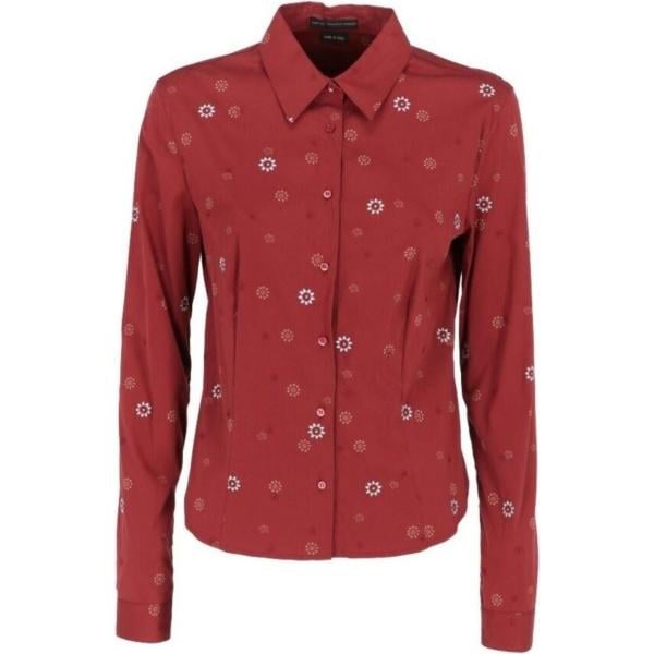 camicie Marithé + François Girbaud rosso con stampe