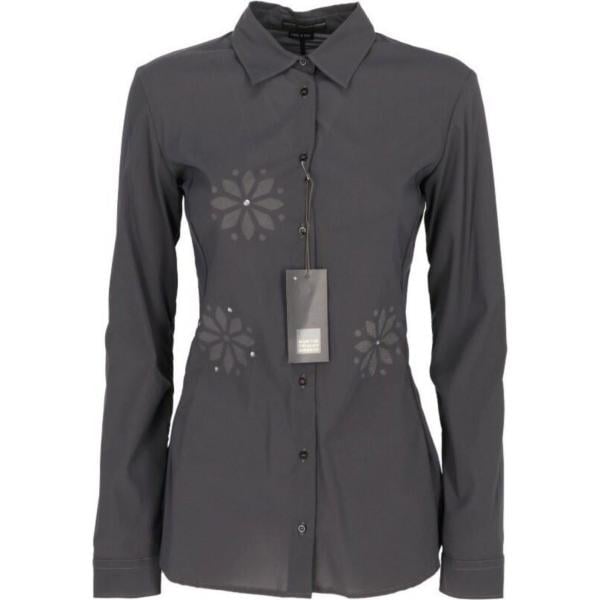 camicie Marithé + François Girbaud grigio con stampe