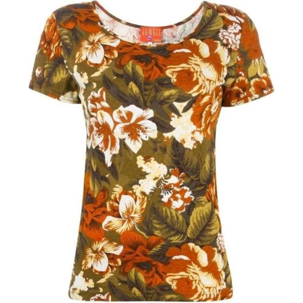 t-shirt Kenzo marrone con stampe