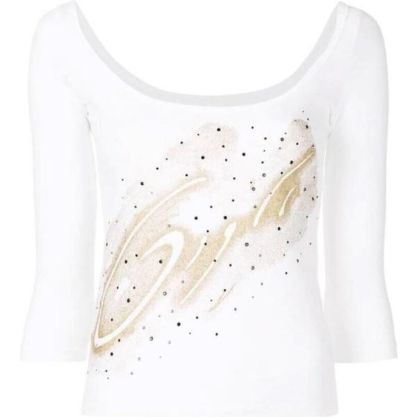 top Romeo Gigli bianco con stampe