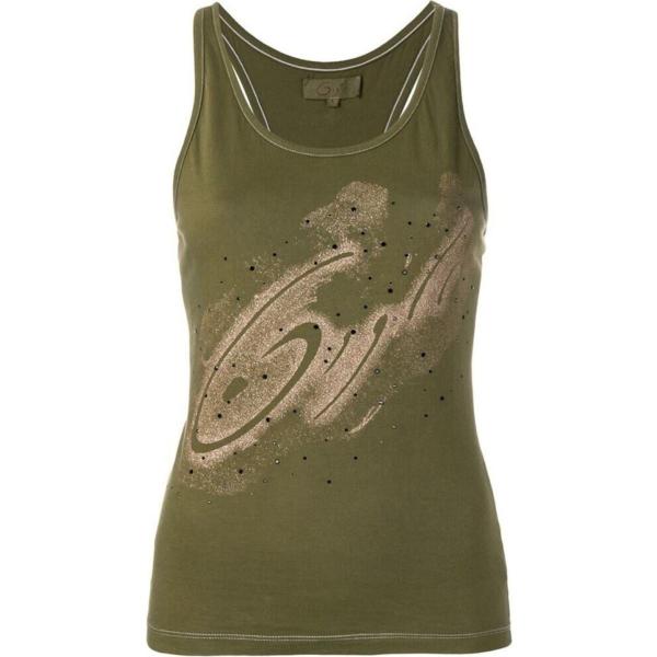 top Romeo Gigli verde con stampe
