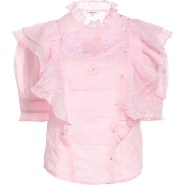 bluse Manoush rosa tinta unita