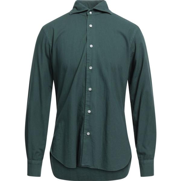 camicie DANDYLIFE by BARBA verde tinta unita