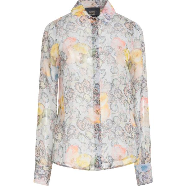 camicie Cavalli Class grigio a fiori