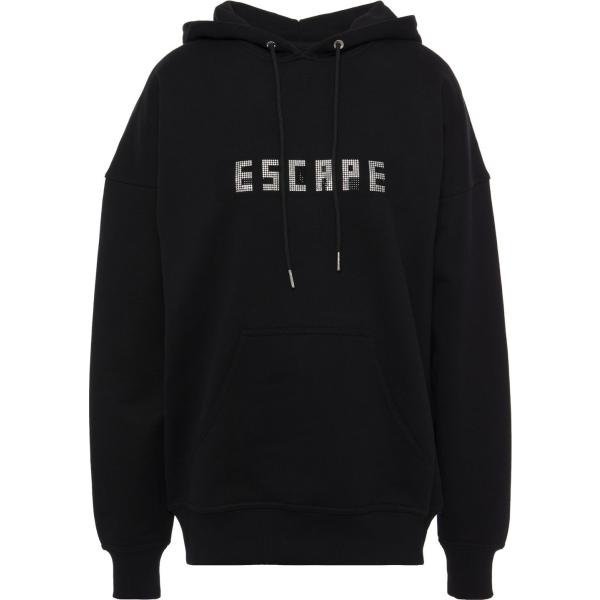 felpe con cappuccio Dion Lee nero tinta unita