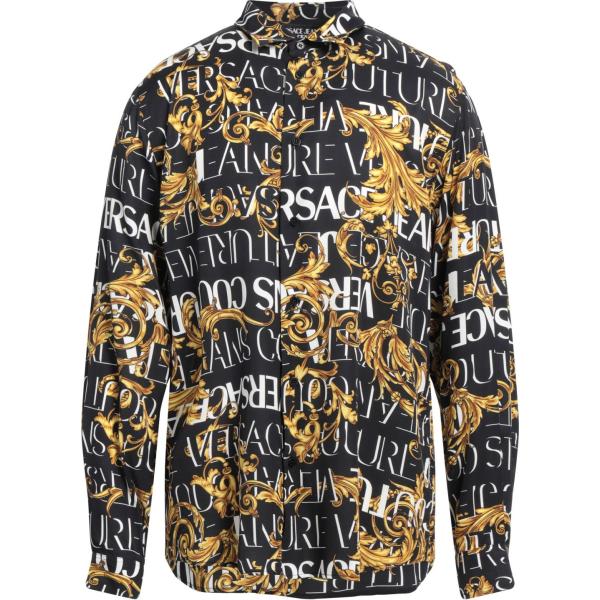 camicie Versace Jeans Couture nero con stampe