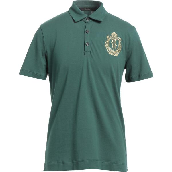 polo Billionaire verde tinta unita