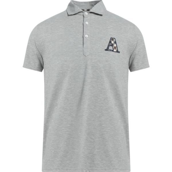 polo Aquascutum Active grigio tinta unita