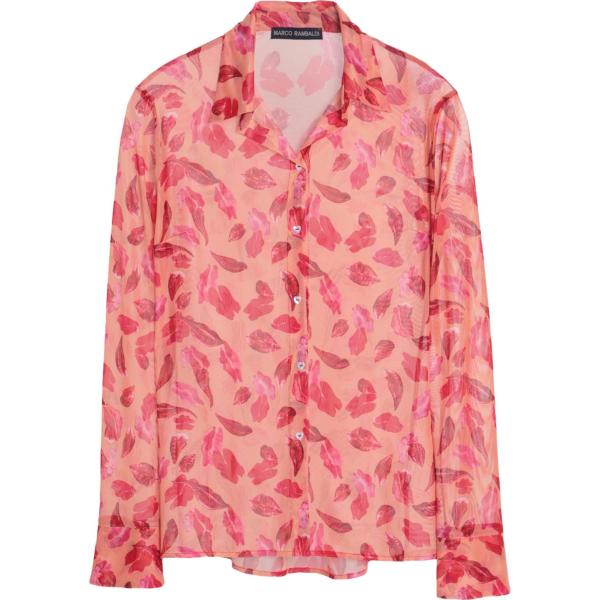 camicia da donna in rosa chiaro collo classico a maniche lunghe con bottoni Marco Rambaldi