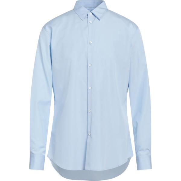 camicie Dsquared2 blu tinta unita