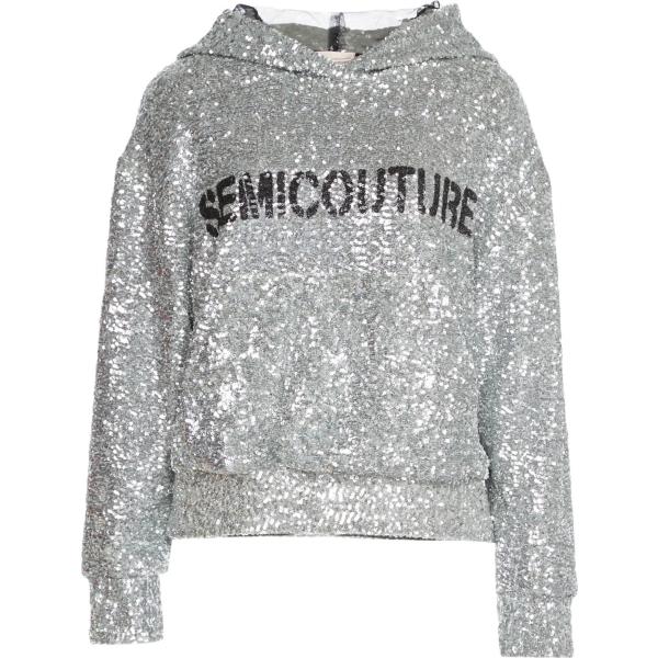 felpe con cappuccio Semicouture grigio