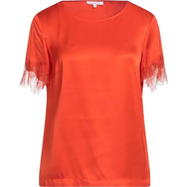 top Patrizia Pepe arancione tinta unita