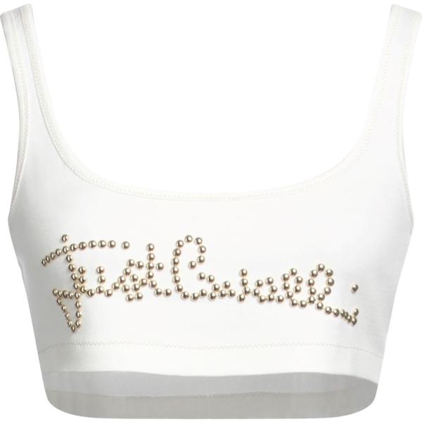 top Just Cavalli bianco tinta unita