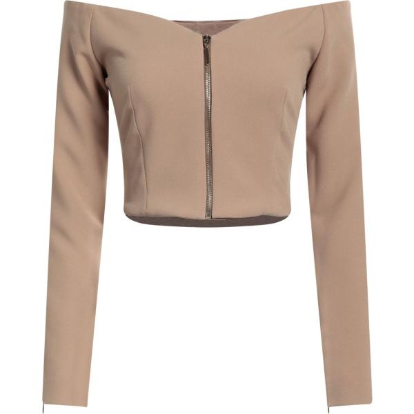 blazer Simona Corsellini marrone tinta unita