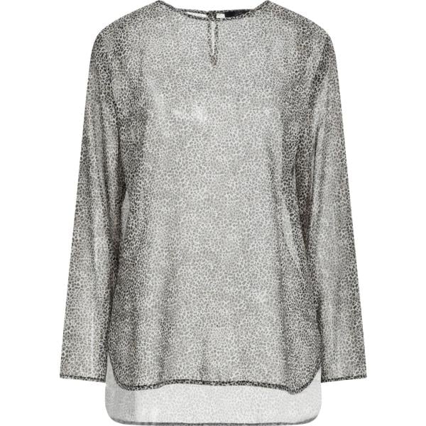top Les Copains grigio animalier