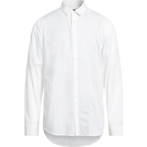 camicie Armani Exchange bianco tinta unita