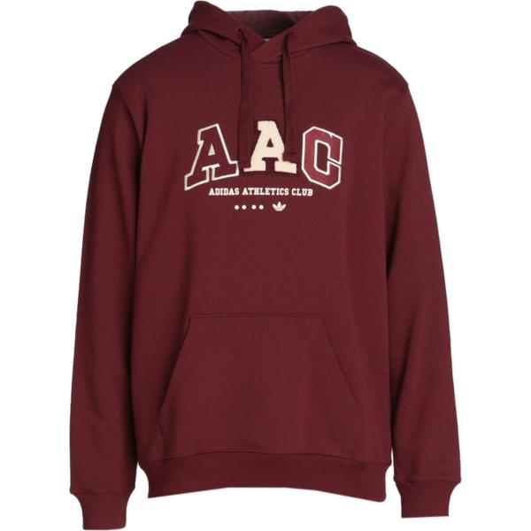 felpe con cappuccio Adidas Originals rosso tinta unita