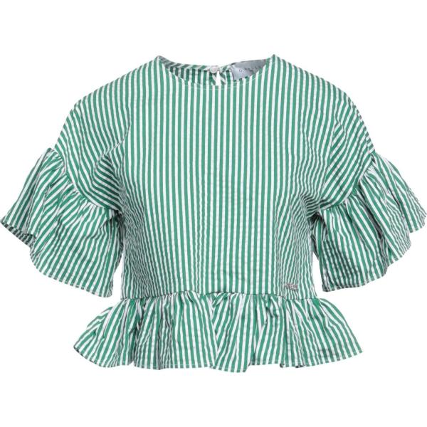 top GAëLLE Paris verde a righe