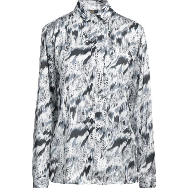camicie Cavalli Class grigio con stampe
