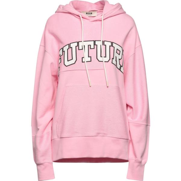 felpe con cappuccio Msgm rosa tinta unita