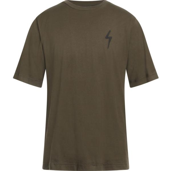 t-shirt Giuseppe Zanotti verde tinta unita