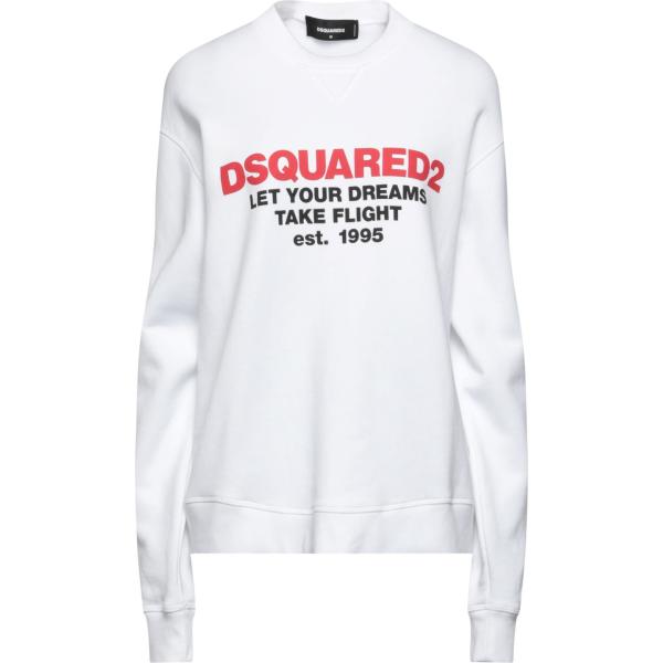 felpe Dsquared2 bianco con stampe