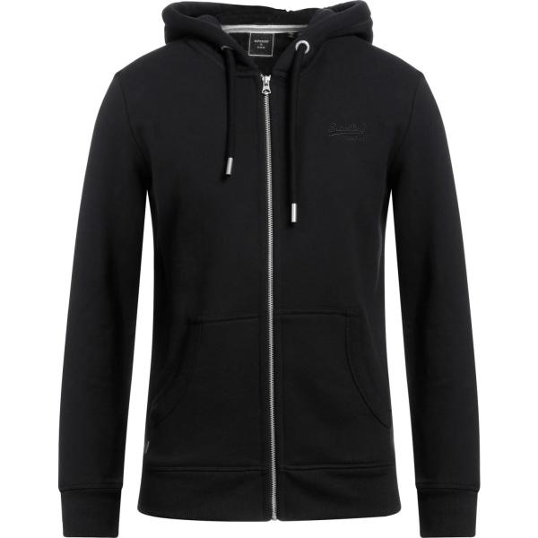 felpe con cappuccio Superdry nero tinta unita