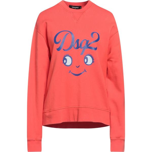 felpe Dsquared2 rosso con stampe