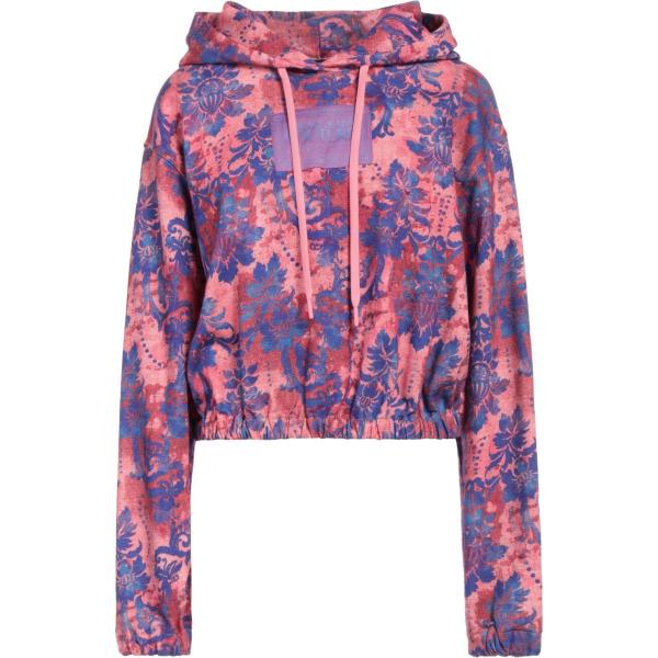 felpe con cappuccio Versace Jeans Couture rosa a fiori