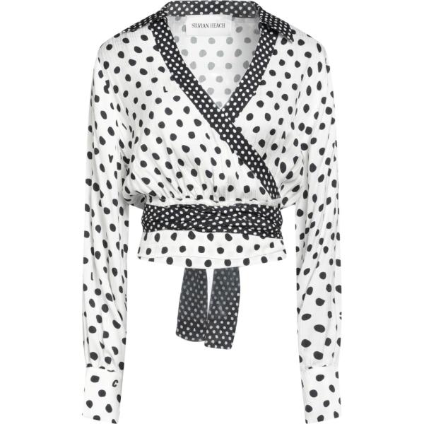 camicie Silvian Heach bianco a pois