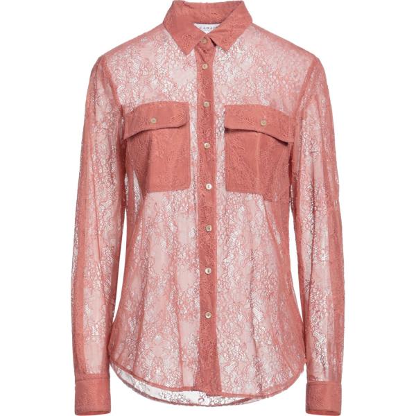 camicie Caractère rosa tinta unita