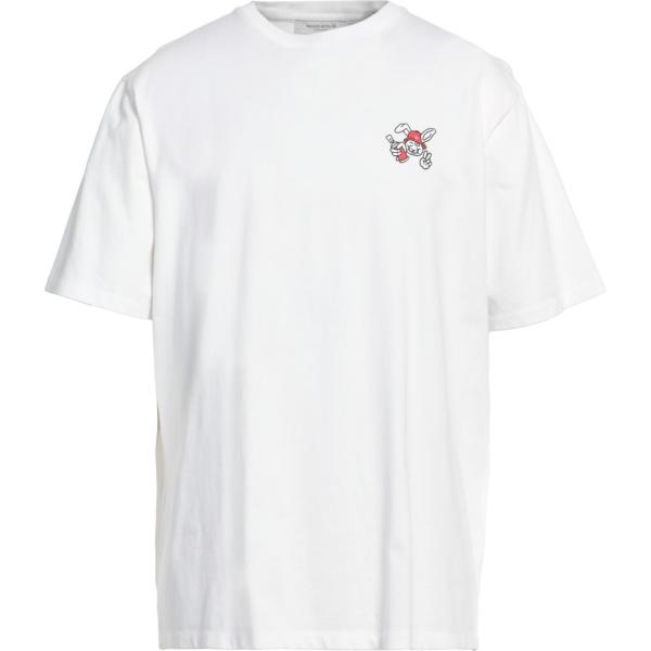 t-shirt Maison Kitsuné bianco con stampe