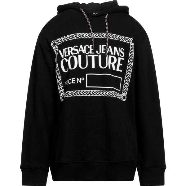 felpe con cappuccio Versace Jeans Couture nero con stampe