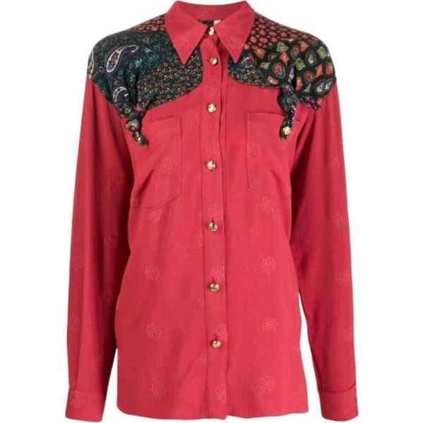 camicie Moschino rosso paisley