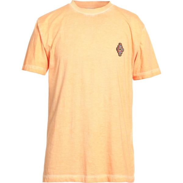 t-shirt Marcelo Burlon arancione tinta unita