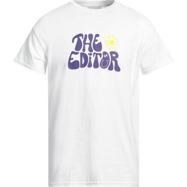 t-shirt The Editor bianco con stampe