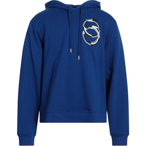 felpe con cappuccio Trussardi blu con stampe