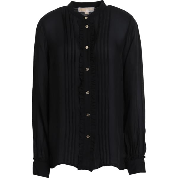 camicie Michael Michael Kors nero tinta unita