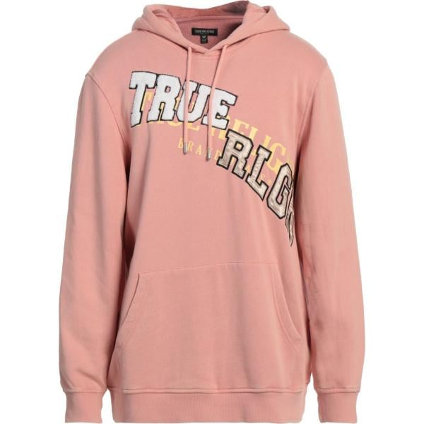felpe con cappuccio True Religion rosa tinta unita