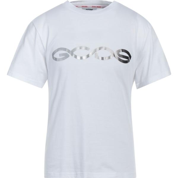 t-shirt Gcds bianco con stampe
