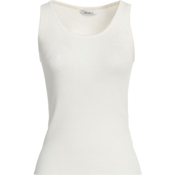 top Max Mara bianco tinta unita