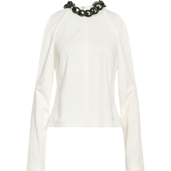 top Jw Anderson bianco tinta unita